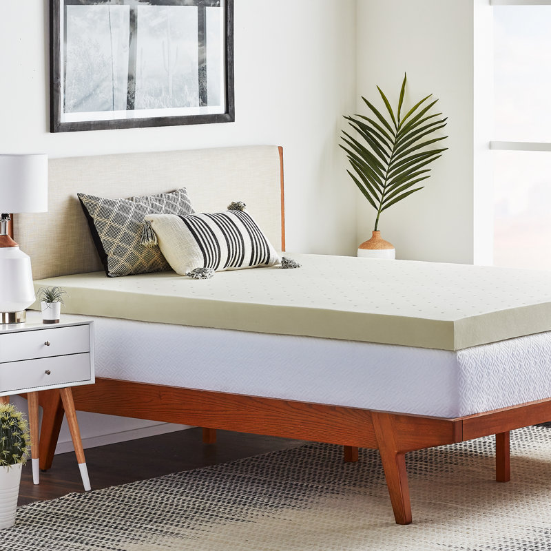 Lucid 4" Memory Foam Mattress Topper & Reviews Wayfair